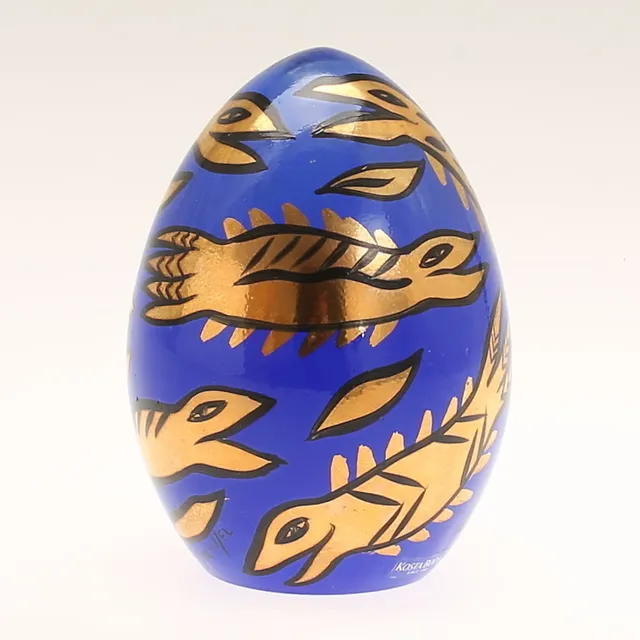 ULRICA HYDMAN-VALLIEN. Glasskulptur/ägg, signerad, numrerad, Kosta-Boda Atelier.