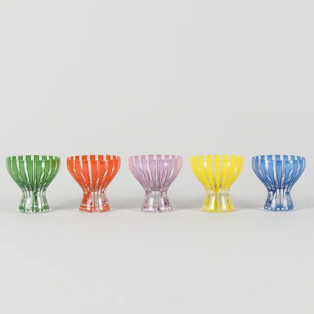 BENGT ORUP. Glas, 5 stycken, Johansfors, Strikt.