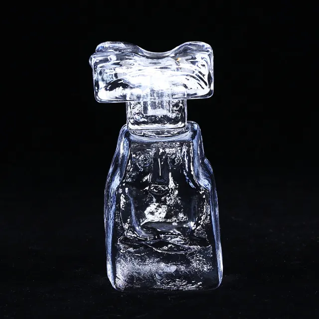 ERIK HÖGLUND. ljusstake, glas, signerad, "Boda H 1091".