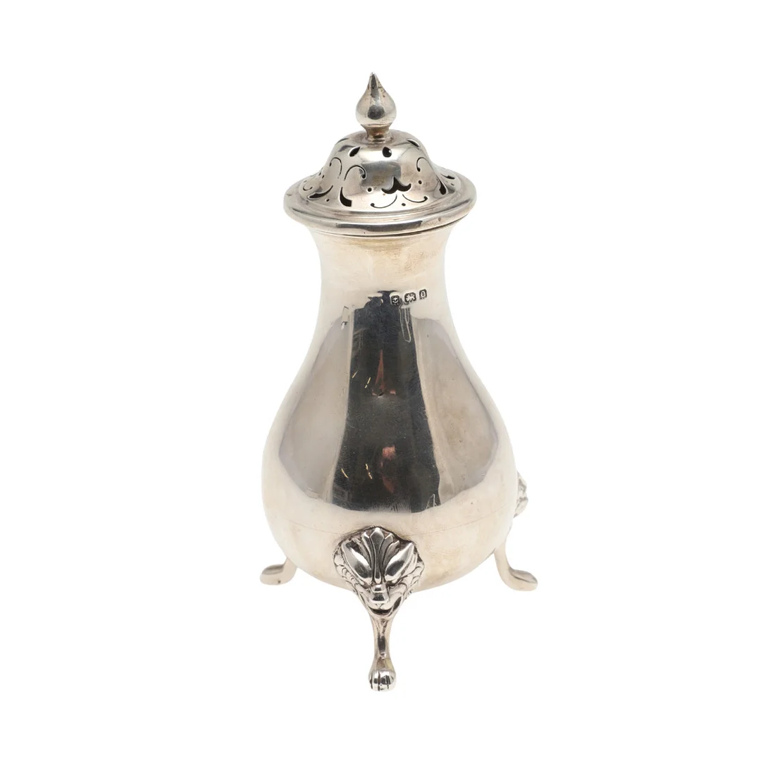 A 20TH CENTURY SILVER SUGAR CASTER. — Silver — Lawrences Auctioneers