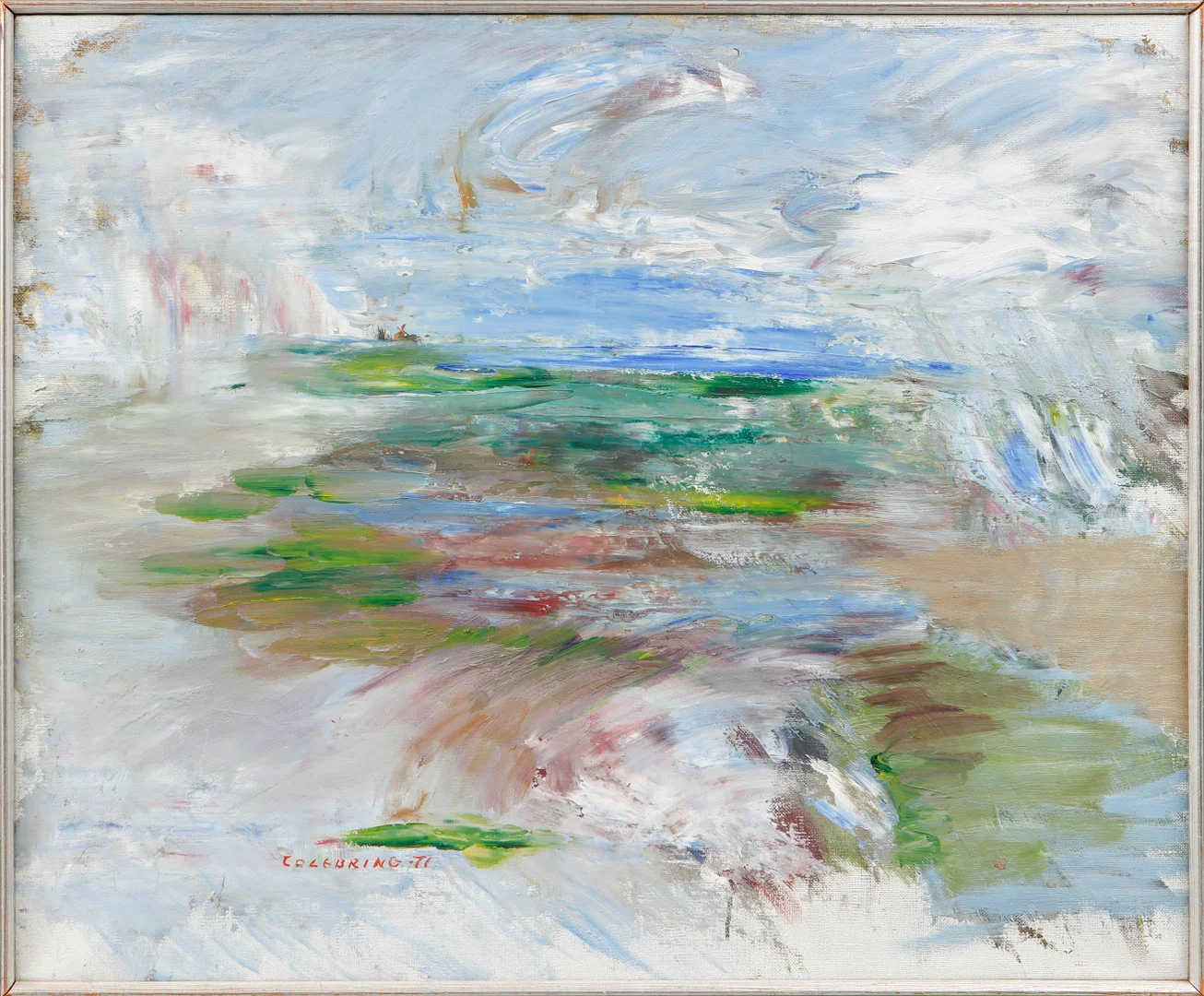 JOHNY COLEBRING. Landskapskomposition, olja på duk, signerad.olja. — Paintings — Göteborgs Auktionsverk