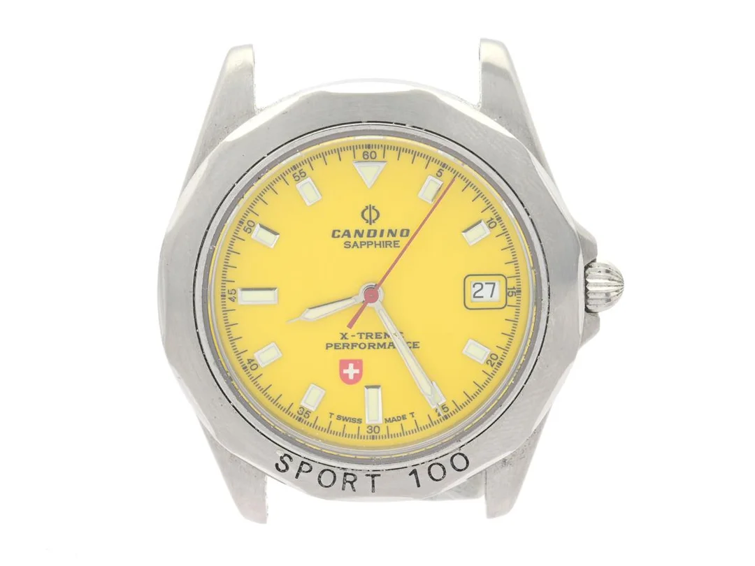 Armbandsur Candino sapphire x-treme performance, Ø33mm, kvartzur med datum, boettnr:1.380.5.0.81, stål, saknar armband — Klockor/Candino — Kaplans
