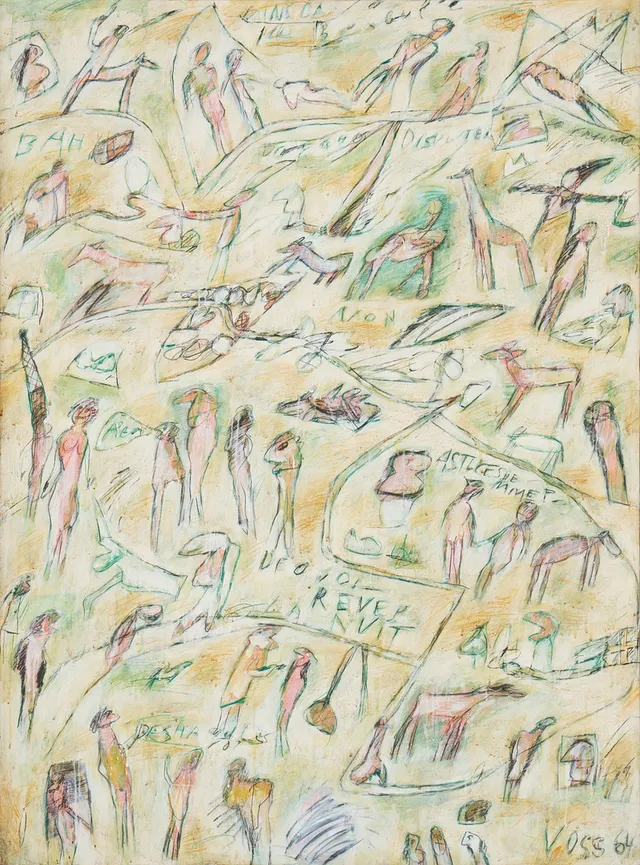 JAN VOSS (GERMANY, BORN 1936). "De quoi rever la nuit".