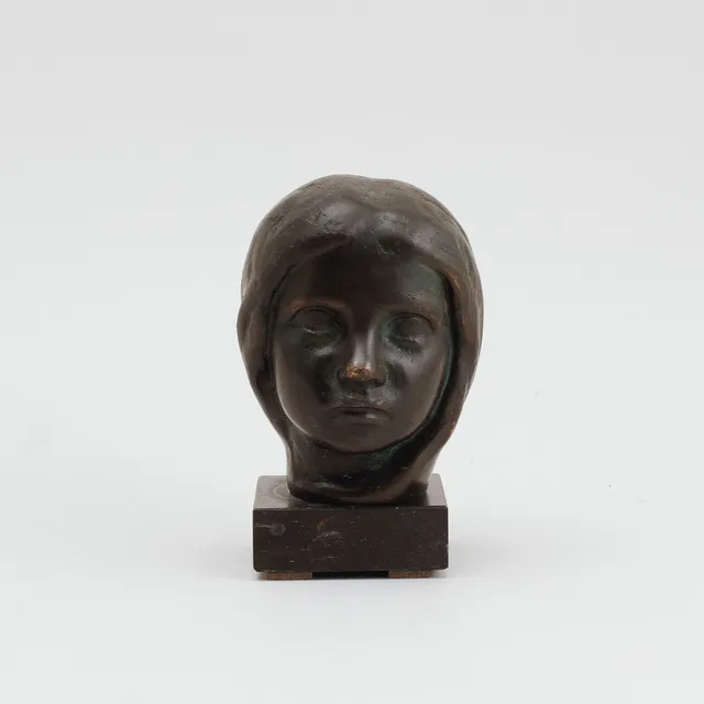 JOHANNES COLLIN. Efter. "Marie Claire enfant" brons, signerad j collin.