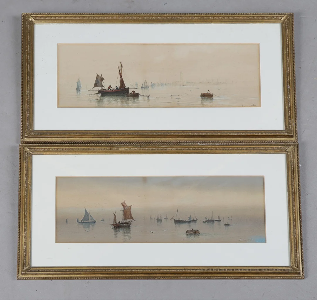SEYMORE WILSON (19TH / 20TH CENTURY) PAIR OF MARITIME SCENES (2). — Paintings — Bishop & Miller