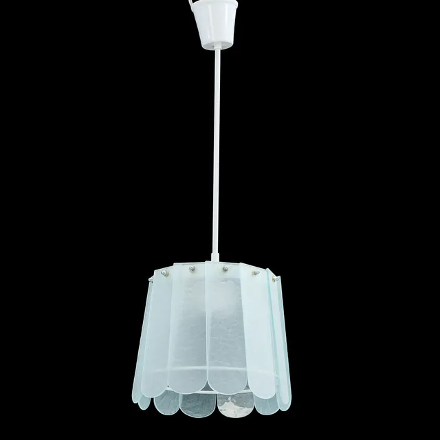 THOMAS SANDELL, taklampa, "Centurion, 1950", Gärsnäs. Skärm av blästrat glas. Formgiven av Thomas Sandell för Moderna Museet.