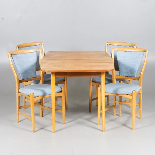 MATGRUPP, 5 delat, teak, 1900-talets mitt.