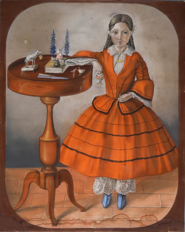 SPANISH, 1851. Portrait of a girl.