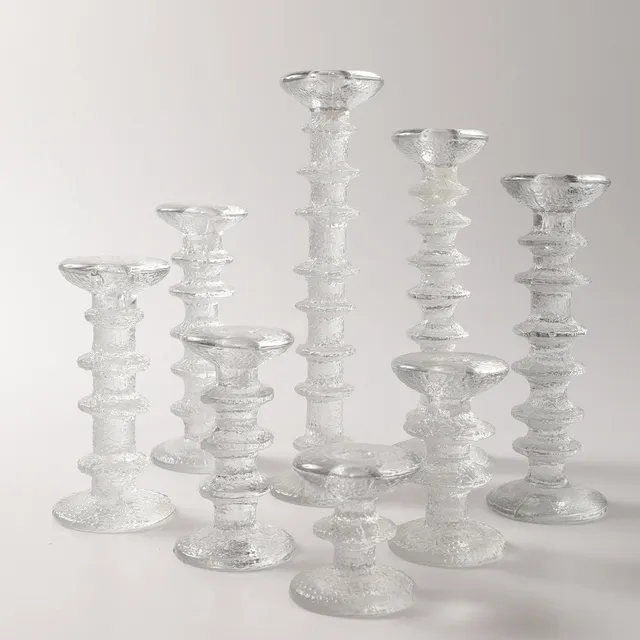 TIMO SARPANEVA. Ljusstakar, 8 stycken, "Festivo", Iittala.