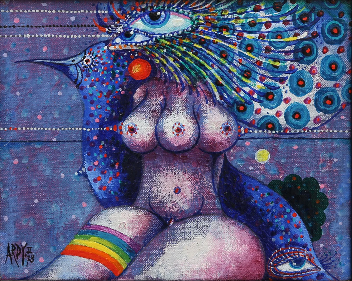 ARDY STRÜWER. "L'HEURE BLEU". — Paintings — Crafoord Auktioner Lund