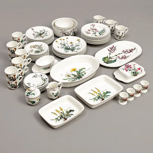 VILLEROY & BOCH. "Botanica", servisdelar, 54 dlr.