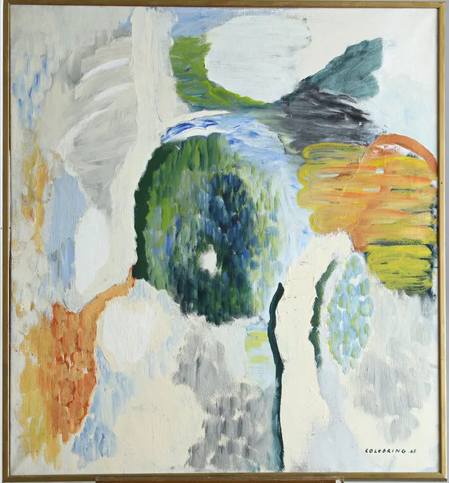 JOHNY COLEBRING (1920-2003). "Höst", olja på duk.