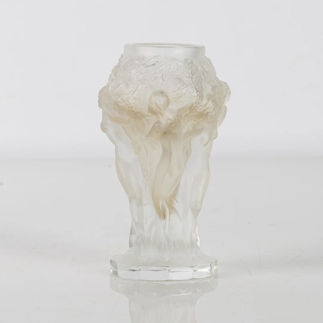 FRANTISEK PAZOUREK. Vas, glas, "Ingrid", Curt Schlevogt Gablonz, Bömen, Tjeckoslovakien, Art Deco, 1920/30-tal. — Art glass — Stockholms Auktionsverk Helsingborg