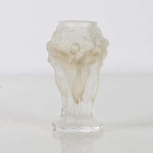 FRANTISEK PAZOUREK. Vas, glas, "Ingrid", Curt Schlevogt Gablonz, Bömen, Tjeckoslovakien, Art Deco, 1920/30-tal.