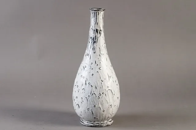 Svend Hammershøi for Kähler. Vase with white ash glaze