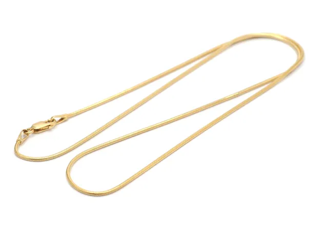 KEDJA, 18K guld, ormlänk, längd 43 cm, vikt 6,2 g, Guldfynd.