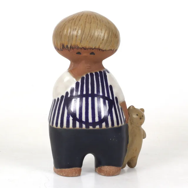 LISA LARSON, Figurin, stengods, "Malin" ur serien Larssons ungar, Gustavsberg.