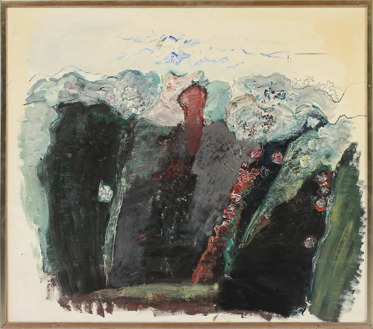 INGEGERD MÖLLER. "Bild vid havet", olja på duk, signerad. — Paintings — Göteborgs Auktionsverk