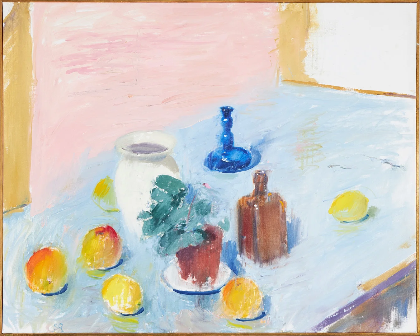 STEN OSCAR RUNDGREN. "Uppställning", olja på duk, monogramsignerad, daterad a tergo -06. — Paintings — Stockholms Auktionsverk Magasin 5