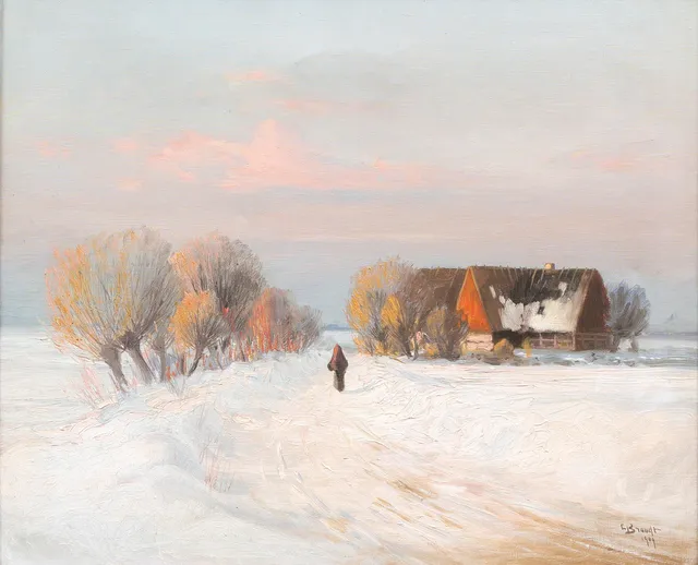 CARL BRANDT. Olja på duk, Signerad och daterad 1909.
