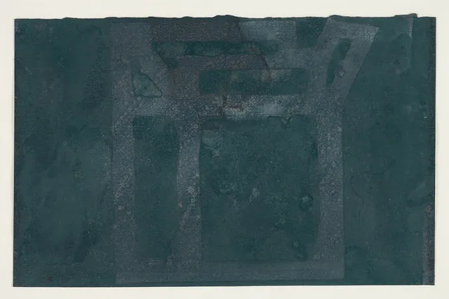 CURT FORS (FÖDD 1935). "Papplåda", signerad och daterad 1991, gouache.