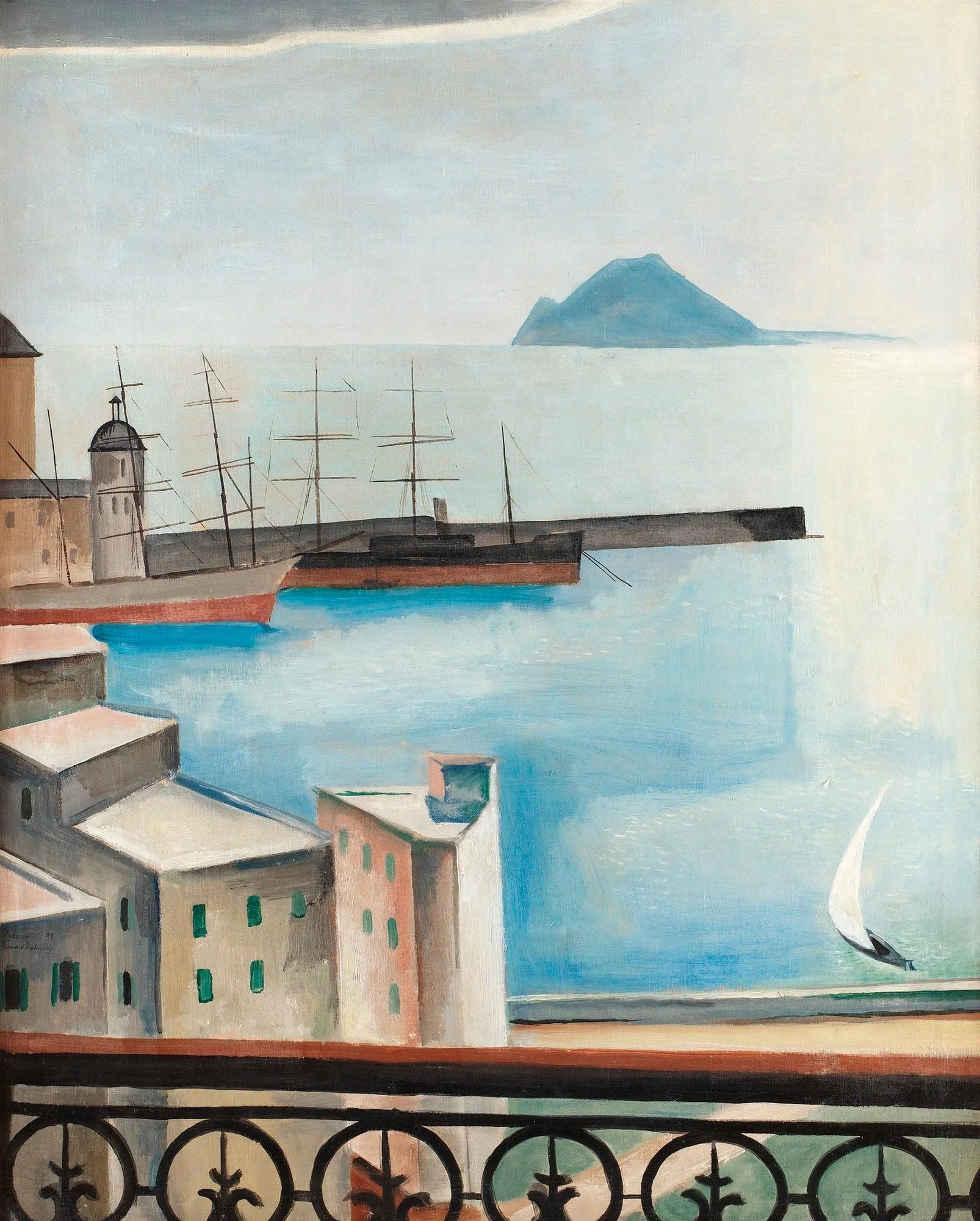 Ewald Dahlskog, "Hamnen i Pozzuoli". — Bukowskis