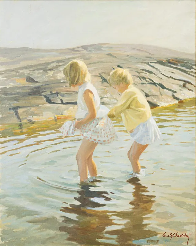 Gustaf Carlström, Flickor vid havet.