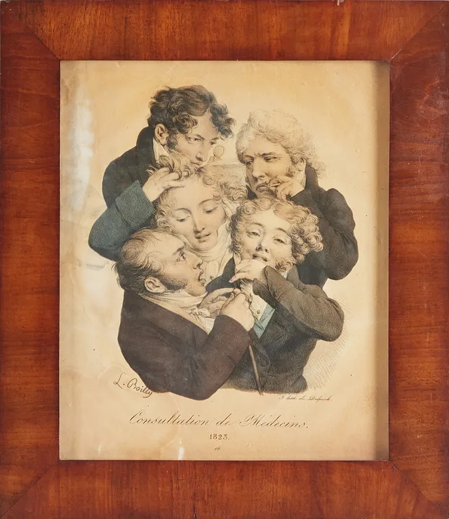 LOUIS-LÉOPOLD BOILLY (1761-1845). EFTER. kolorerade litografier, 4 st, signerade i trycket.