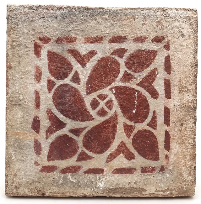 Catalan “socarrat” tile, 17th Century.