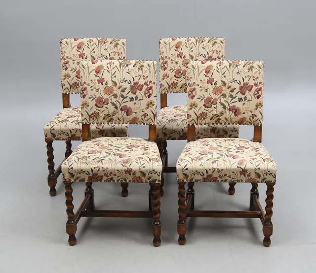 STOLAR, 4 st, barockstil, 1900-tal.