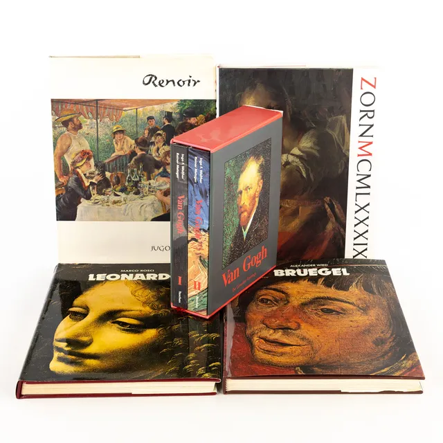 KONSTBÖCKER. 5 st, bl. a. Van Gogh, Zorn, Renoir.