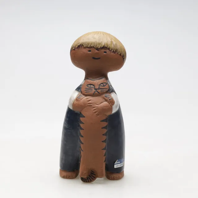 LISA LARSON. Figurin, "Pelle", ur serien Larsons ungar, stengods, Gustavsberg.