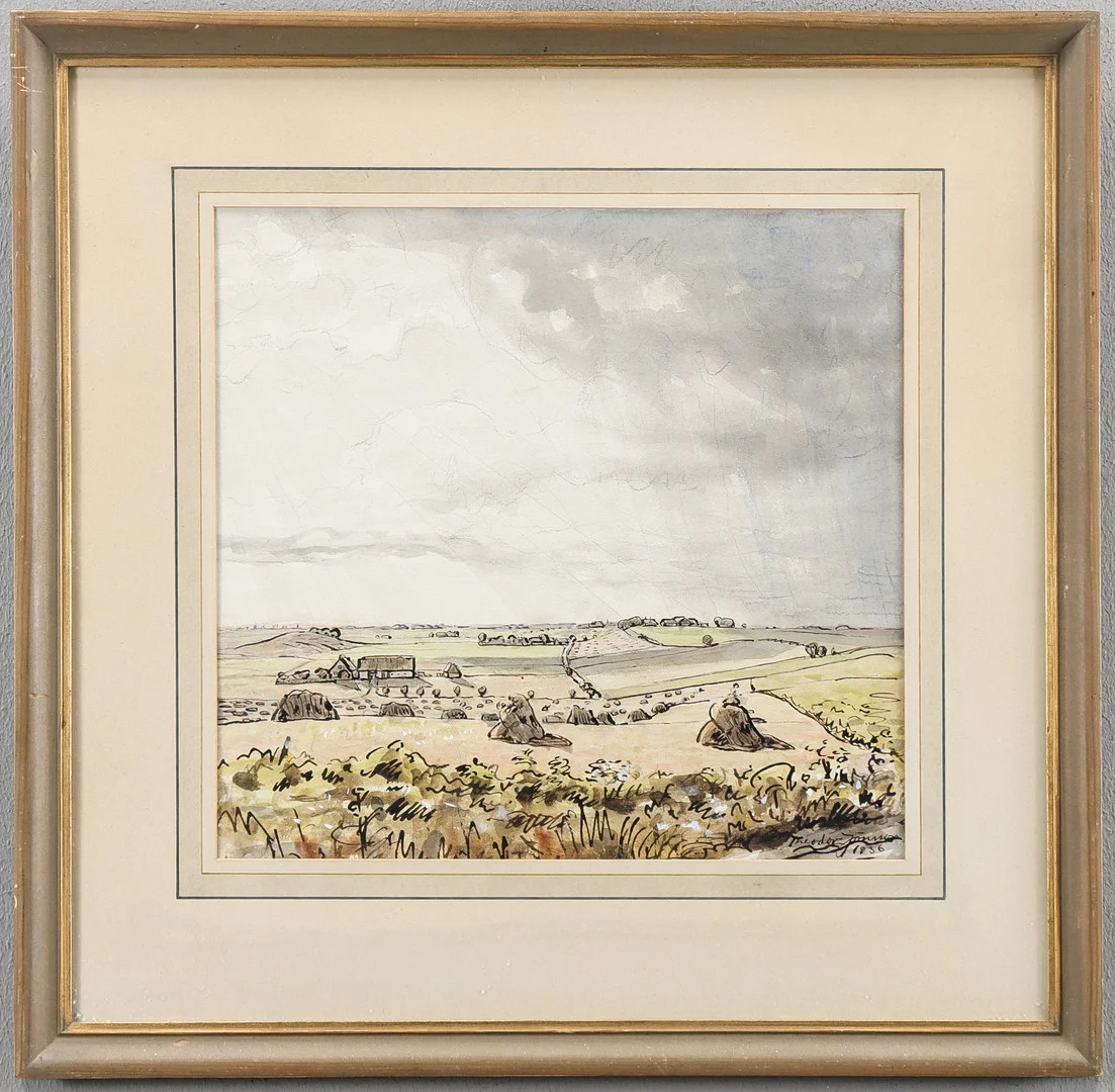 THEODOR JÖNSSON. Skånskt landskap. — Paintings — Karlstad Hammarö Auktionsverk