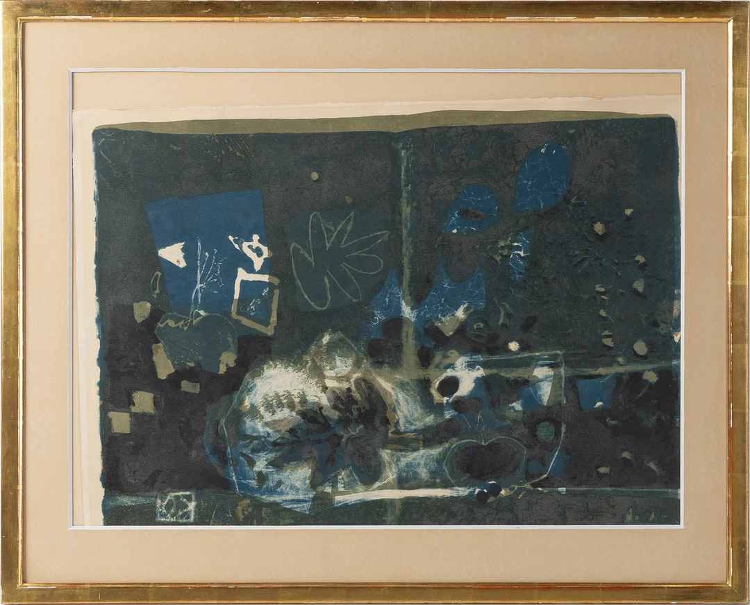 ANTONI CLAVÉ. "Fruits bleus", färglitografi. — Engravings & Prints — Stockholms Auktionsverk Helsingborg