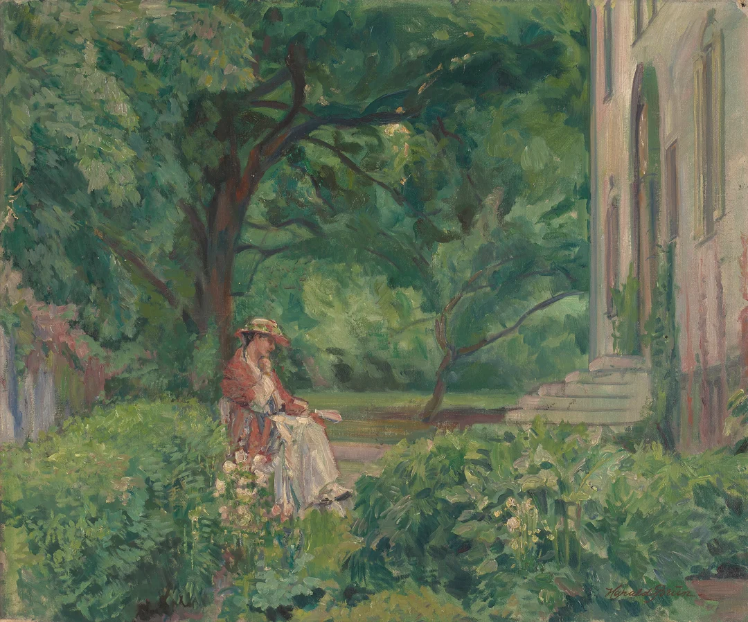 Brun, Harald — "Paula i haven" 1921 — Kunst/Maleri — Blomqvist