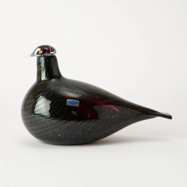OIVA TOIKKA. Fågel, "Fasaani", glas, signerad O. Toikka, Nuutajärvi.