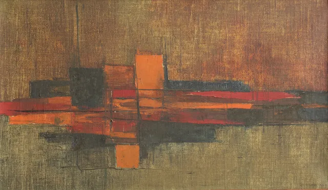 ARNE JON JUTREM (1929-2005). Uden titel. Olie på lærred. Sign. Jutrem, 63.