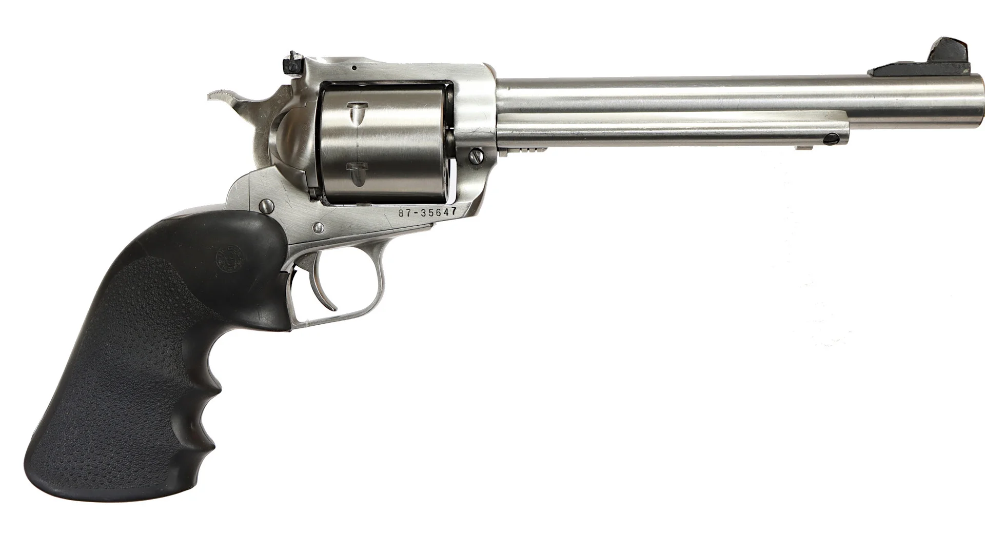 REVOLVER, fabrikat Ruger, modell New Model Super Blackhawk, kaliber .44 Magnum, tillv.nr 87-35647, se-nr SE0167848. — Revolvers — Walter Borg