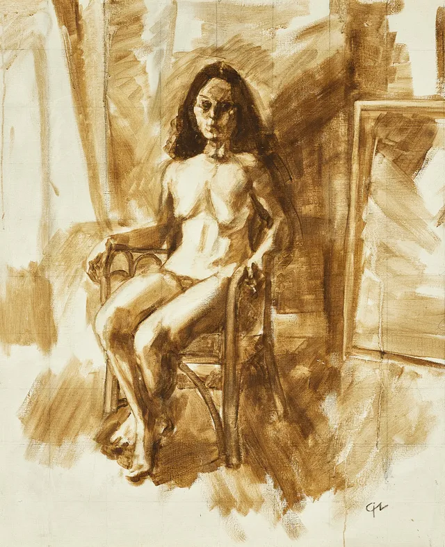 CALLE JOHANSSON (1919-1989). "Margareta", monogramsignerad CJ, daterad 80-81 a tergo, olja på duk.