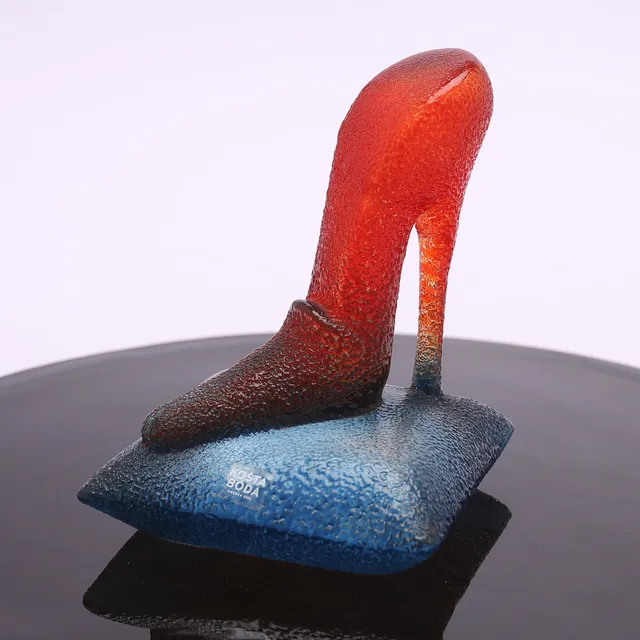 KJELL ENGMAN. Skulptur, glas, "catwalk", Kosta Boda.