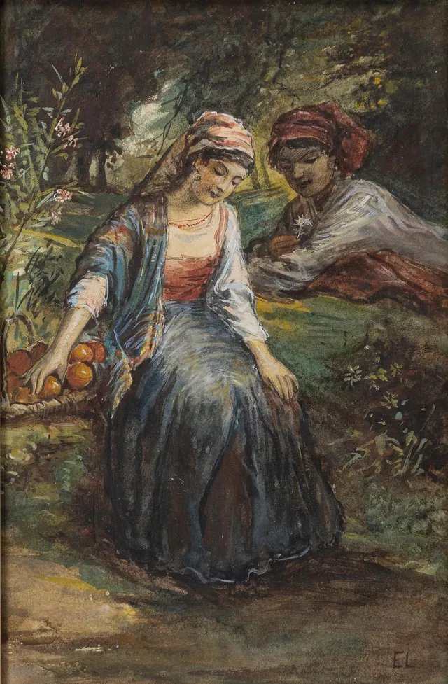 Egron Lundgren, Kvinna med apelsiner.