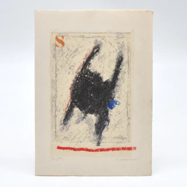 JAMES COIGNARD. OHNE TITEL, UM 1991, 59. VON 99, KALTNADELRADIERUNG MIT MISCHTECHNIK, MIT HANDSIGNIERUNG, CA. 15X21CM.