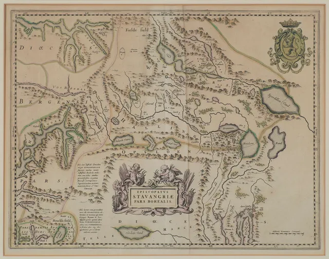 Blaeu, Joan — "Episcopatus Stavangeriæ pars Borealis" Amsterdam ca. 1662