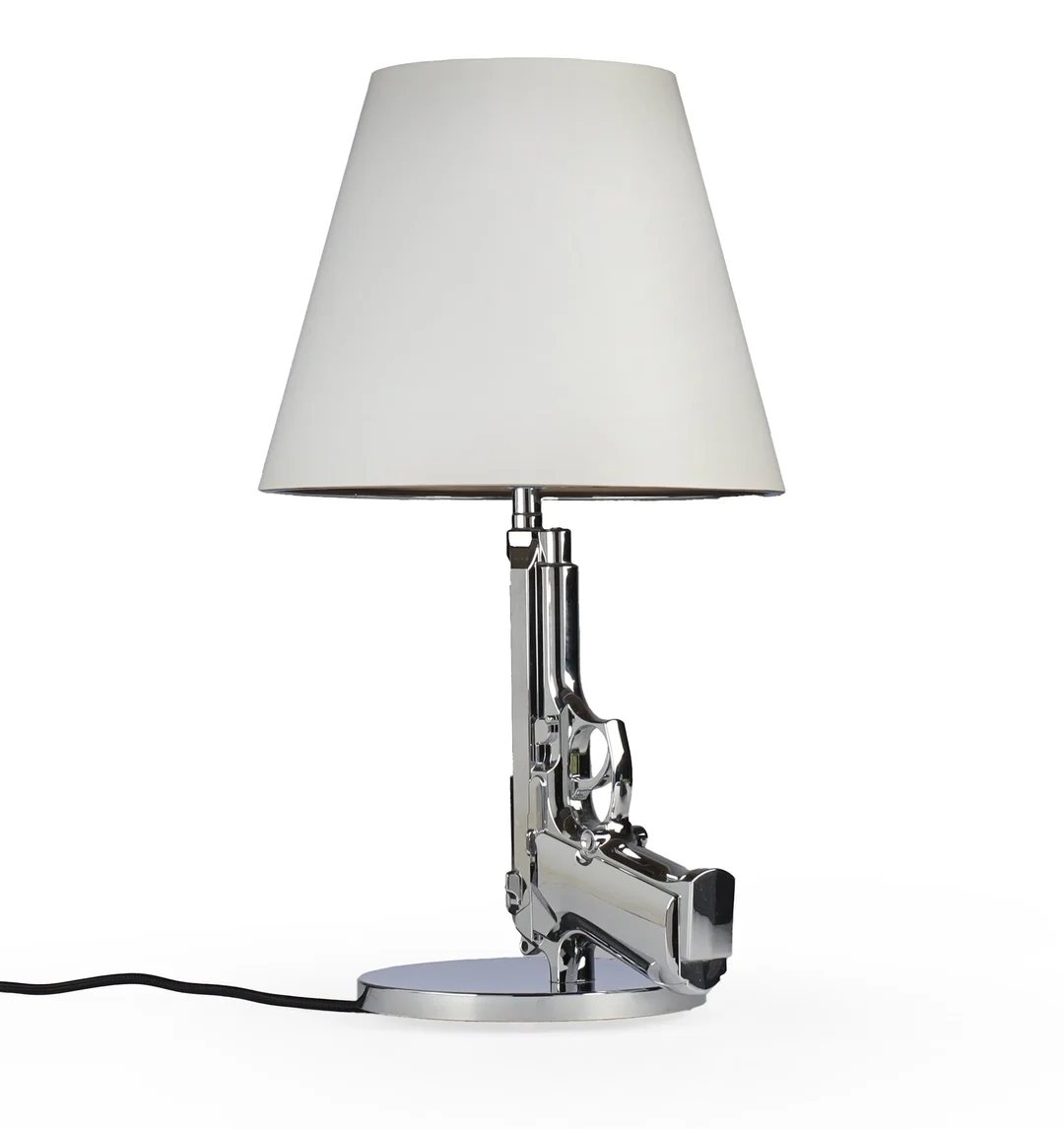 Phillippe Starck for FLOS. Table lamp model 'Bedside Gun', chrome — Lamps and lighting/Table lamps — Lauritz