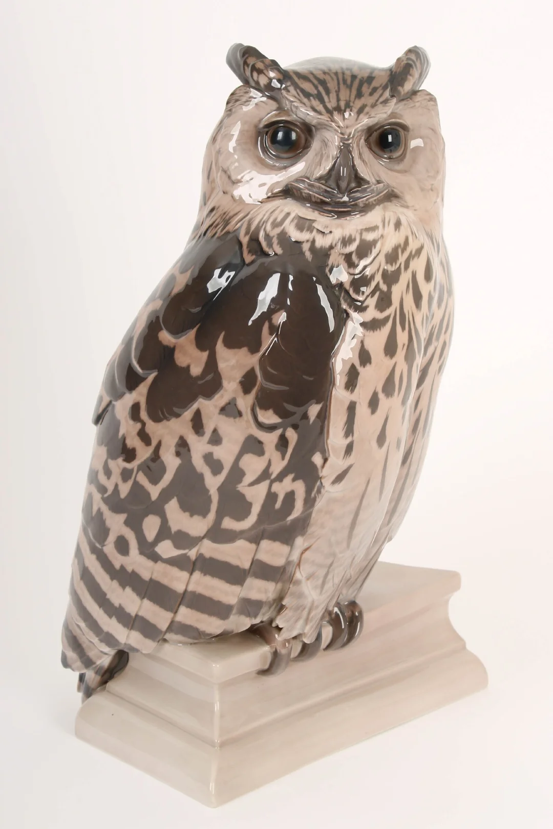 Dahl Jensen for Bing & Grondahl. Horned Owl, no. 1846 — Glass, porcelain and ceramics/Figures — Lauritz