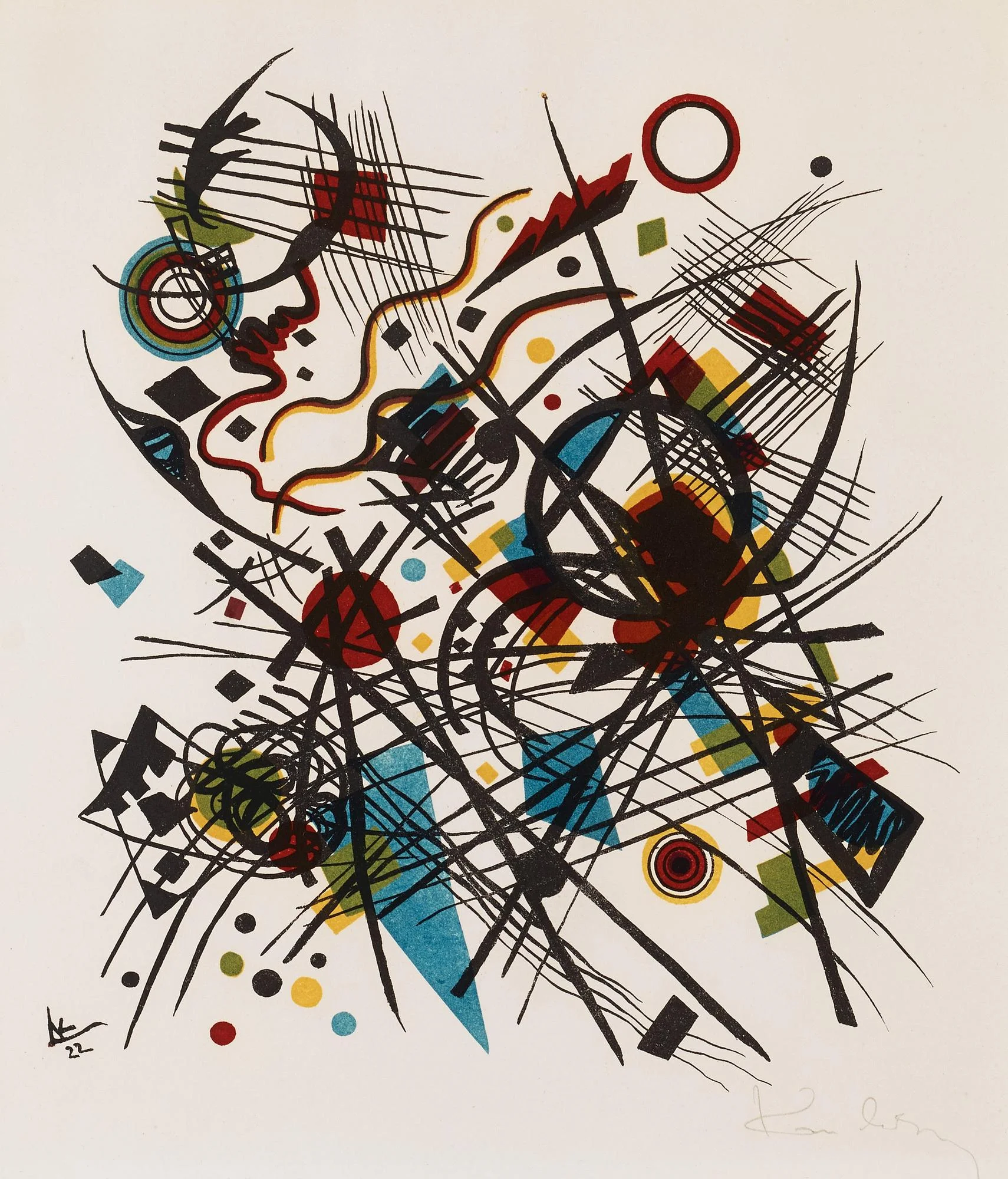 Wassily Kandinsky, "Lithographie für die vierte Bauhausmappe". — Bukowskis