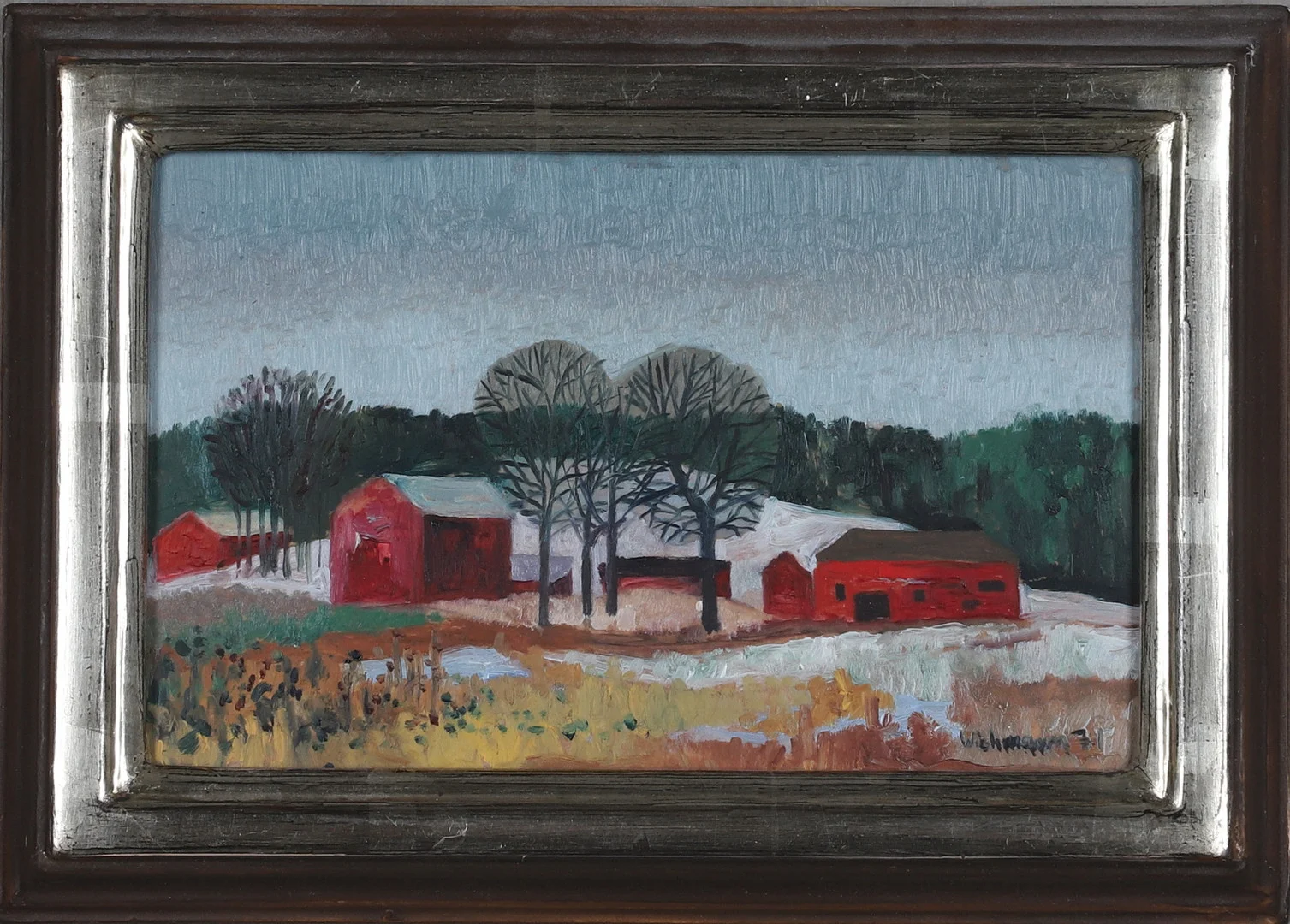 HARRY WICHMANN. olja på pannå, signerad och daterad -71. — Paintings — Gomér & Andersson Norrköping