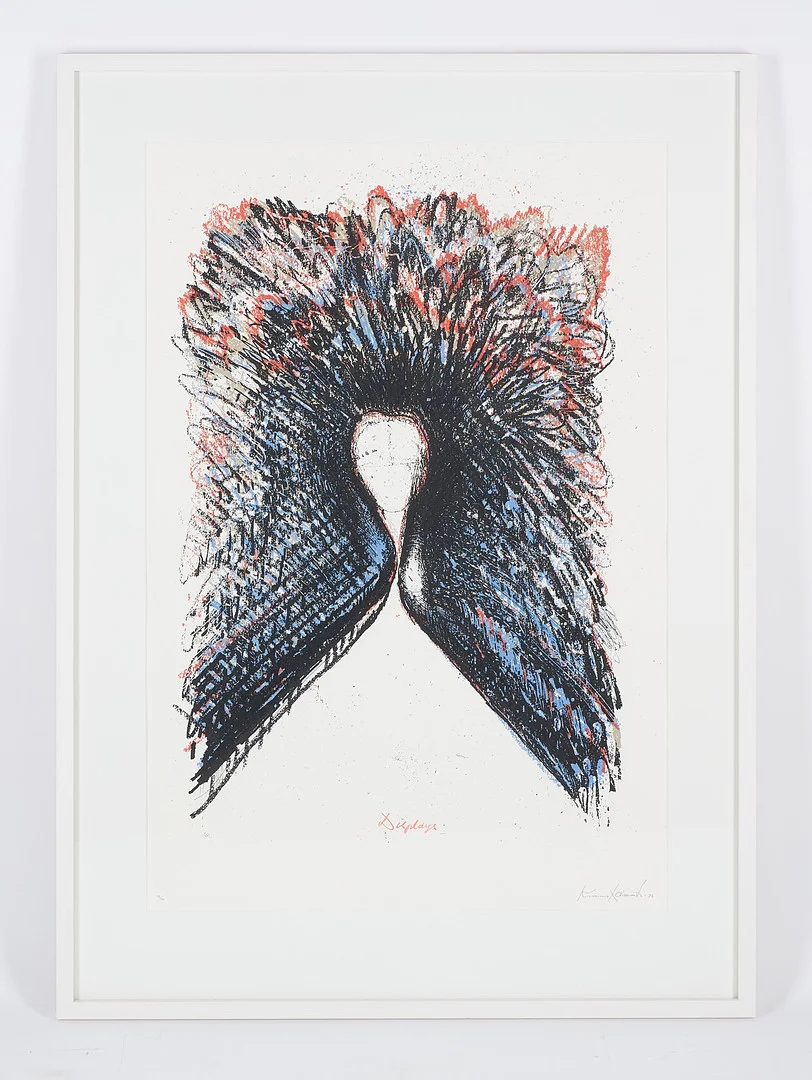 KIMMO KAIVANTO. "Displays", signerad samt daterad -92, litografi, 32/50. — Engravings & Prints — Stockholms Auktionsverk Helsinki