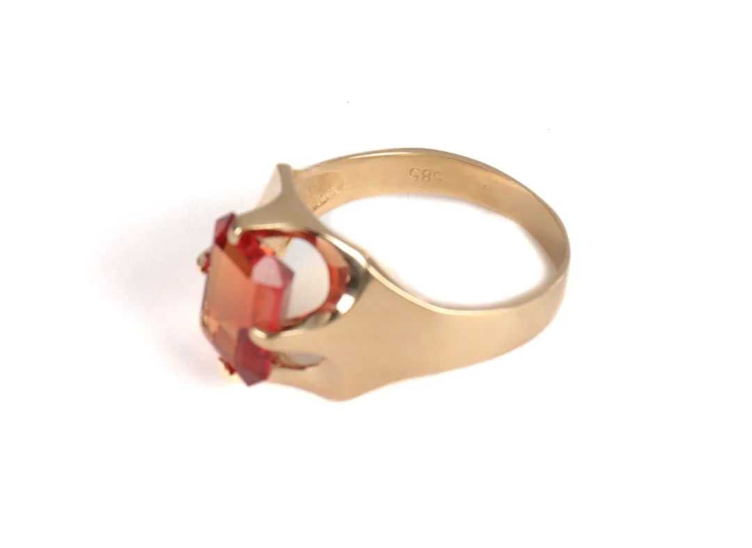 M.P. Christoffersen. Modern ring in 14 kt. synthetic sapphire — Jewellery/Rings — Lauritz