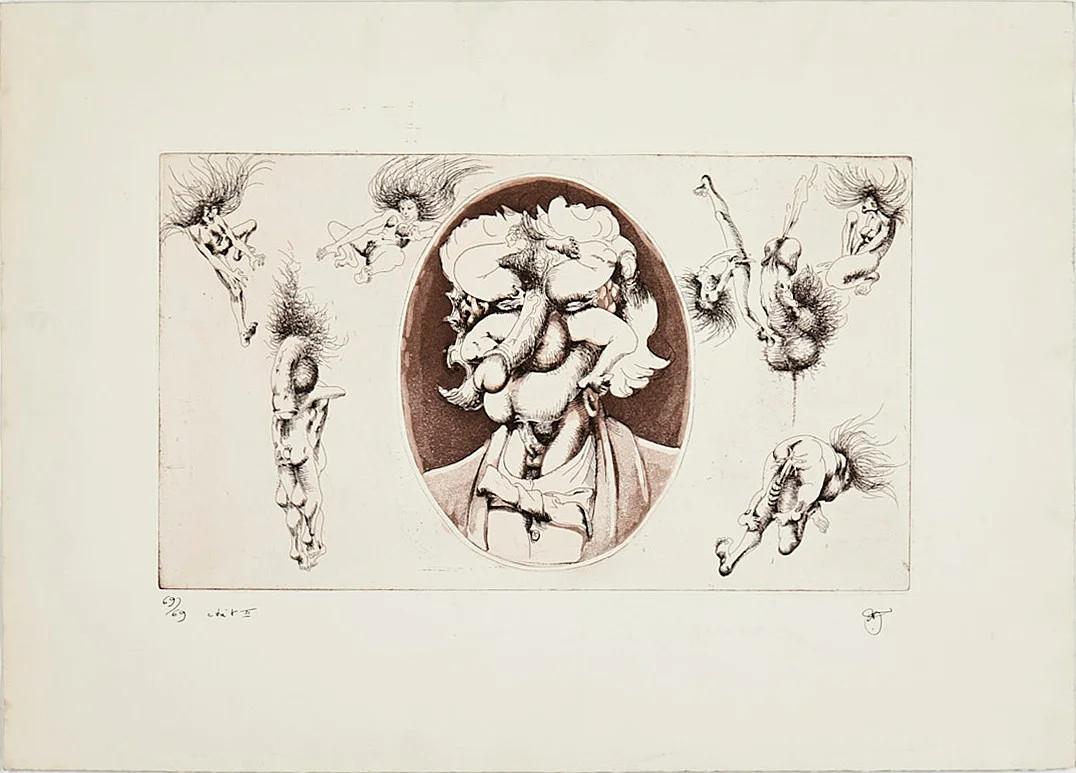 ULF RAHMBERG (SVERIGE, FÖDD 1935). Etsning, utan titel signerad och numrerad 69/69. — Engravings & Prints — Stockholms Auktionsverk Sickla
